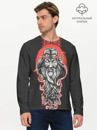 Мужской лонгслив базовый / Сварог. Славянский