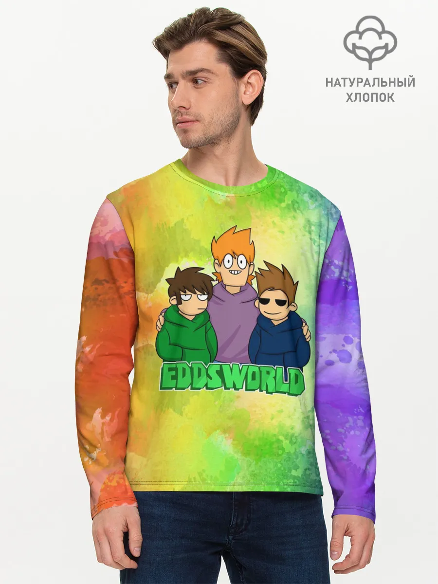 Мужской лонгслив базовый / EDDSWORLD 3