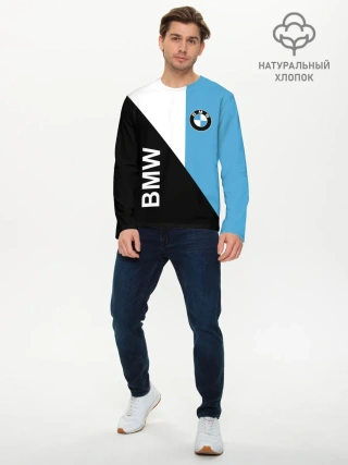 Мужской лонгслив базовый / BMW, спорт