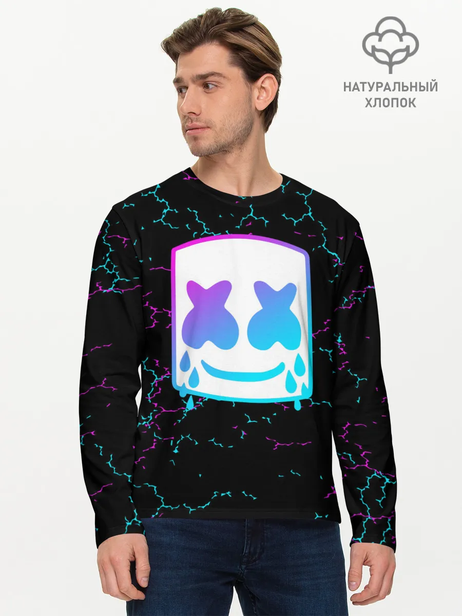 Мужской лонгслив базовый / MARSHMELLO NEON | МАРШМЕЛЛО НЕОН.