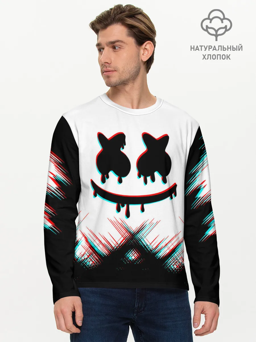 Мужской лонгслив базовый / MARSHMELLO HALLOWEEN.