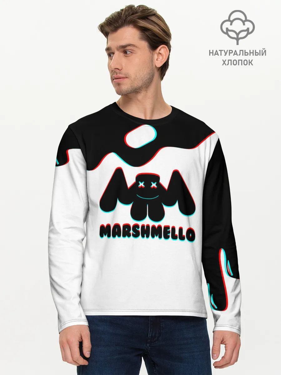 Мужской лонгслив базовый / MARSHMELLO MELT: МАРШМЕЛЛО