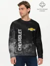 Мужской лонгслив базовый / Chevrolet, gray