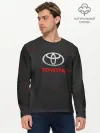 Мужской лонгслив базовый / [Toyota] Тонкие линии неона
