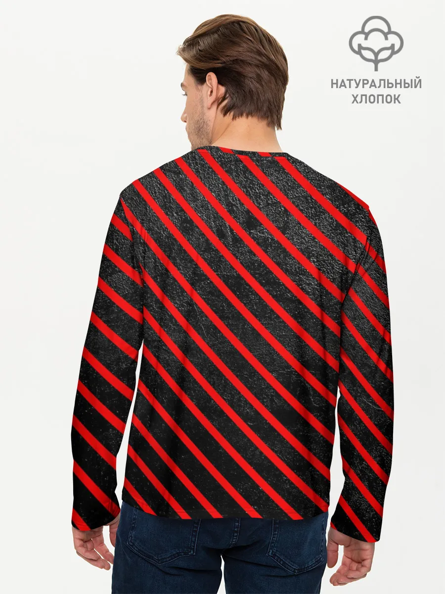 Мужской лонгслив базовый / Медведь в форме