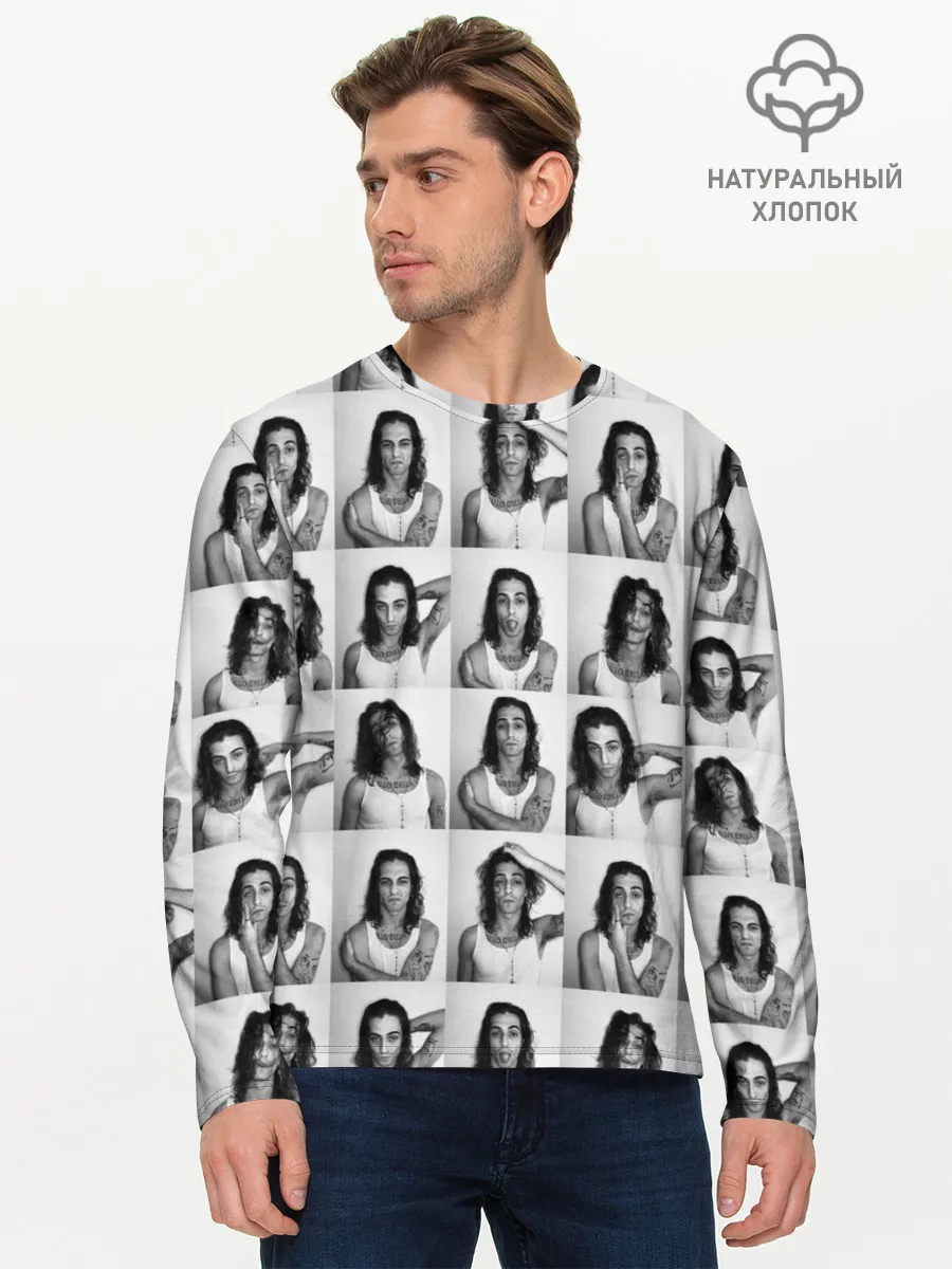 Мужской лонгслив базовый / Damiano David.