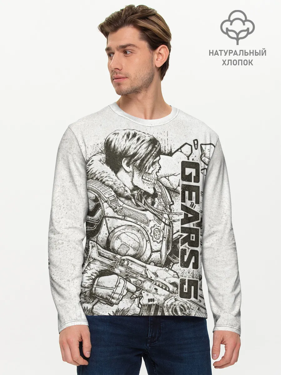 Мужской лонгслив базовый / Gears 5