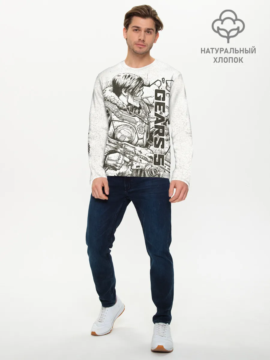 Мужской лонгслив базовый / Gears 5
