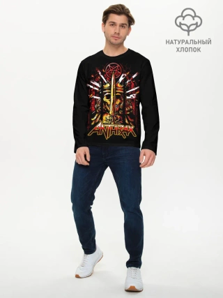 Мужской лонгслив базовый / Anthrax - For All Kings