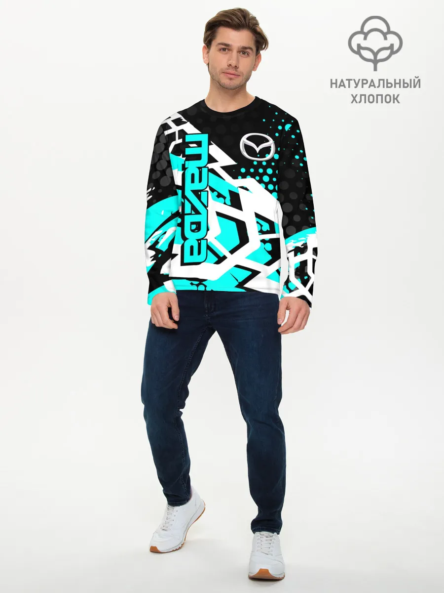 Мужской лонгслив базовый / Mazda