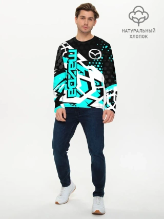 Мужской лонгслив базовый / Mazda