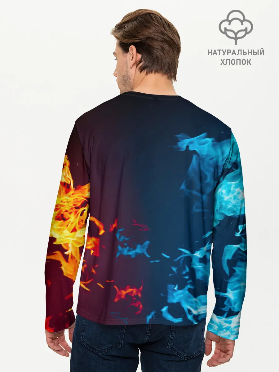 Мужской лонгслив базовый / Diablo Fire Ice