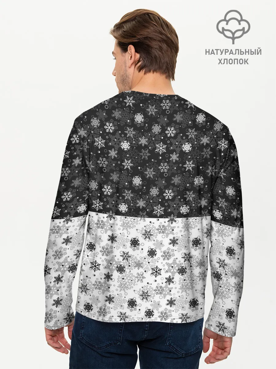 Мужской лонгслив базовый / С Новым Годом