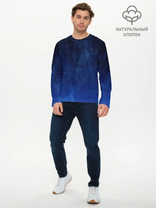 Мужской лонгслив базовый / Смешение потоков