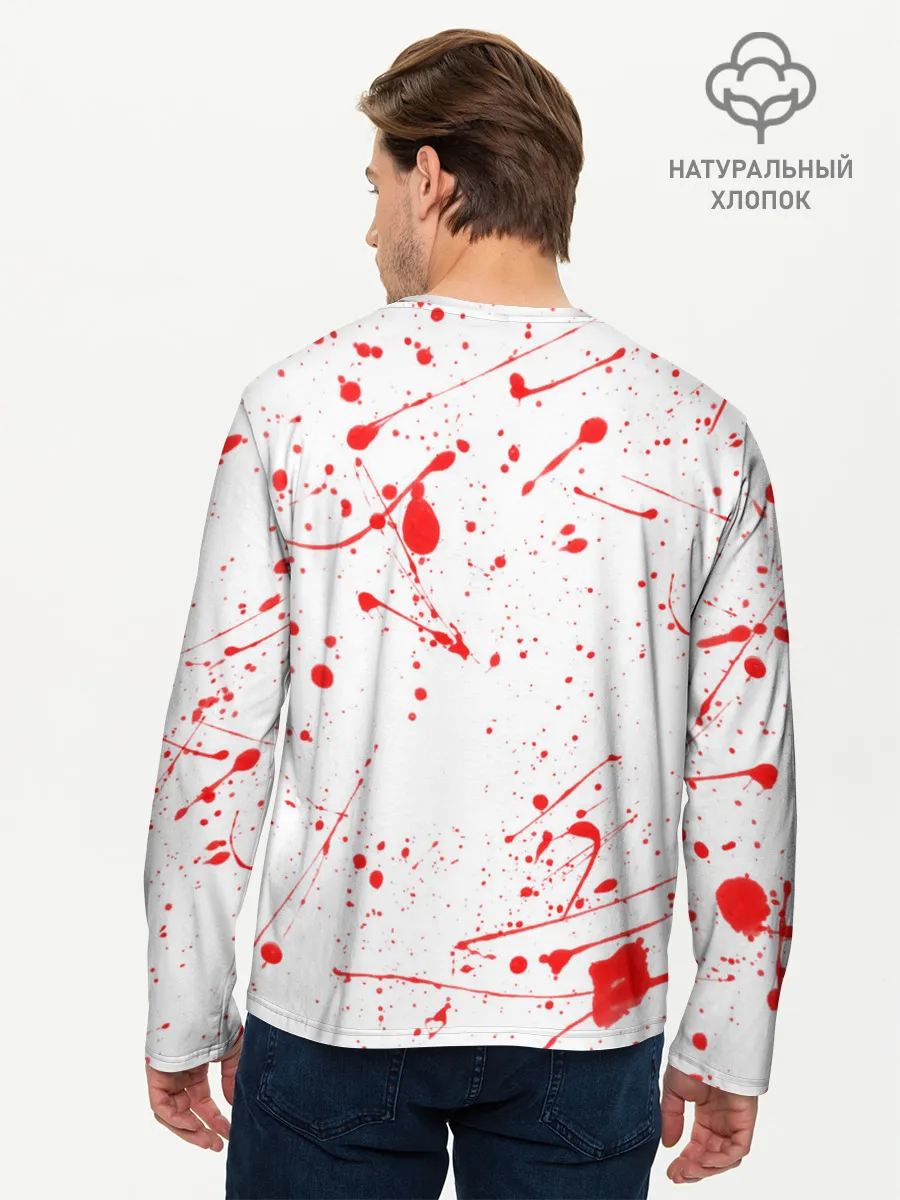 Мужской лонгслив базовый / BERSERK брызги краски