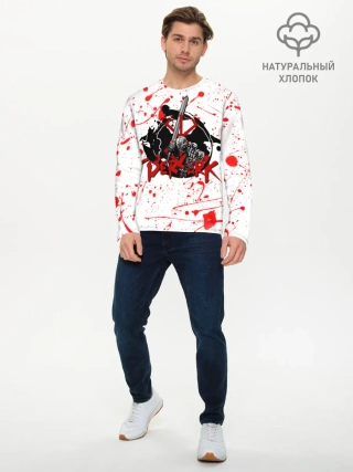 Мужской лонгслив базовый / BERSERK брызги краски