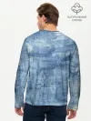 Мужской лонгслив базовый / Джинсовые мазки