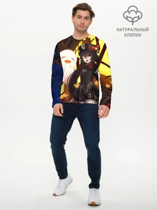 Мужской лонгслив базовый / Ху Тао | Genshin Impact