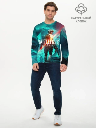 Мужской лонгслив базовый / Battlefield 2042 игровой арт