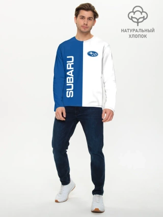 Мужской лонгслив базовый / Subaru, sport