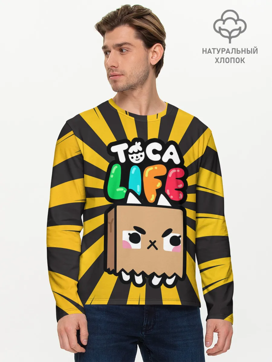 Мужской лонгслив базовый / Крокет | Toca Boca