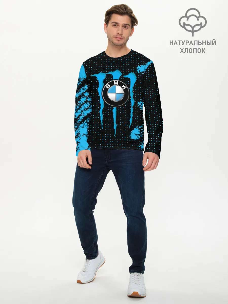 Мужской лонгслив базовый / MONSTER BMW | MONSTER ENERGY