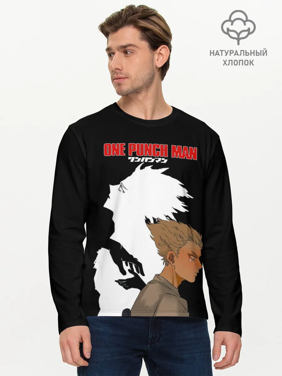 Мужской лонгслив базовый / Слеза Гароу One Punch-Man