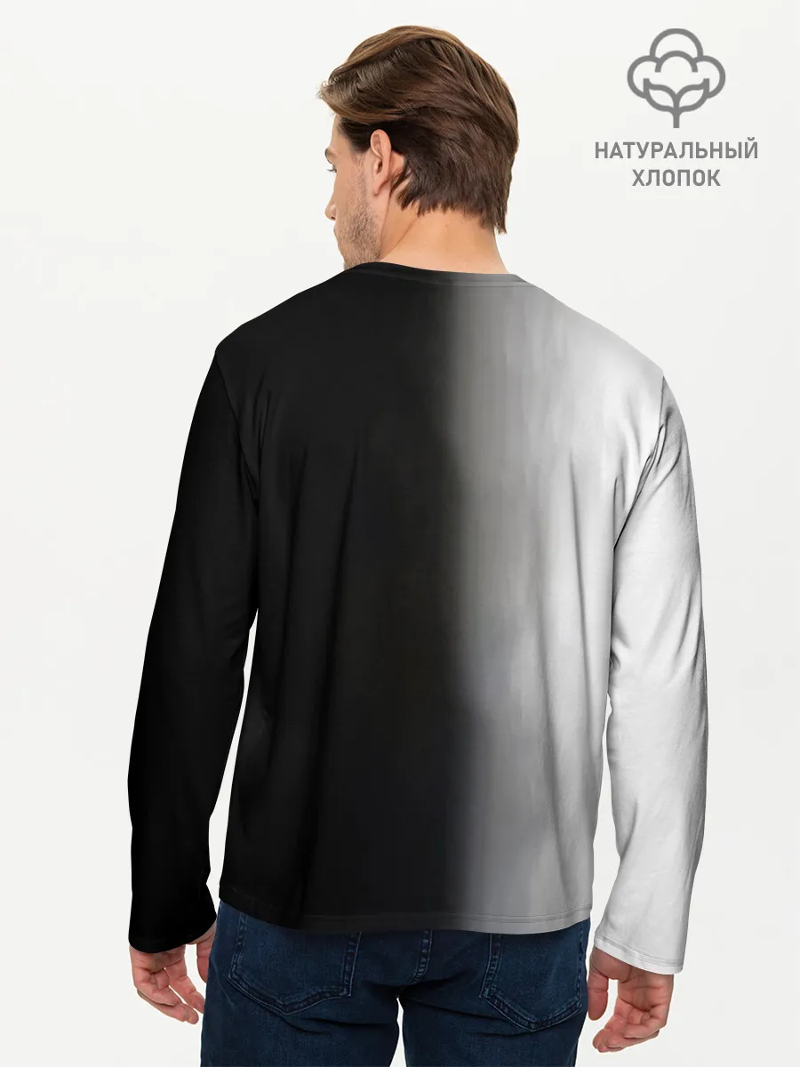 Мужской лонгслив базовый / Металлическое тело Геноса One Punch-Man