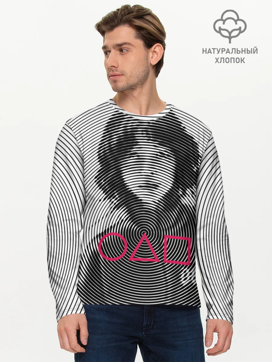 Мужской лонгслив базовый / Игра в кальмара: игрок 067