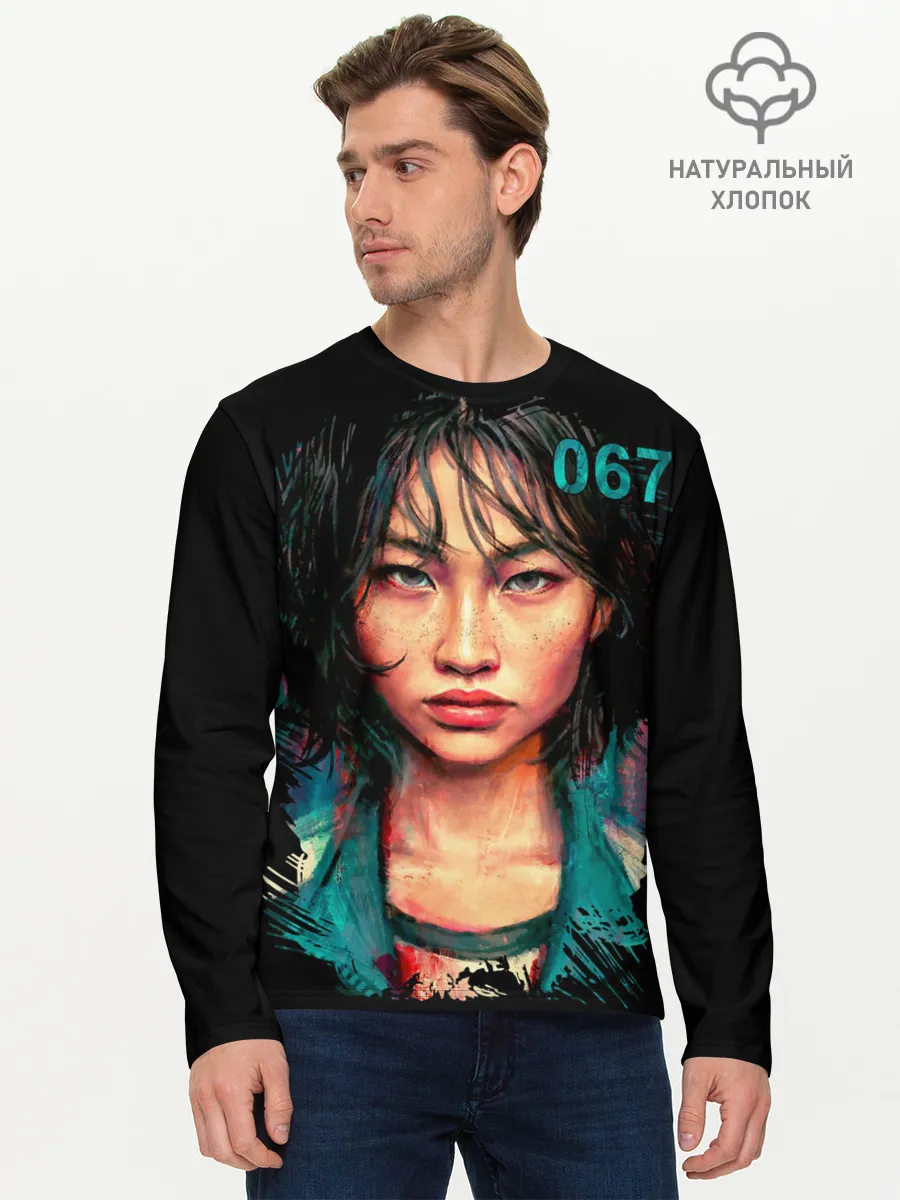 Мужской лонгслив базовый / Кан Сэ Бёк игрок 067