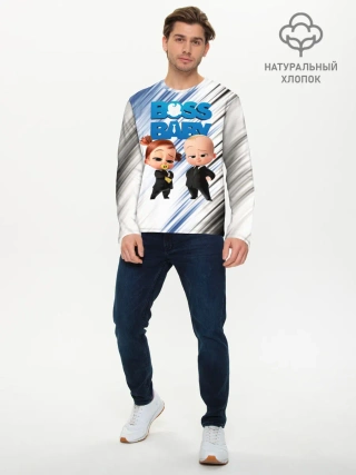 Мужской лонгслив базовый / Босс Молокосос / Boss Baby