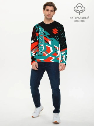 Мужской лонгслив базовый / Suzuki