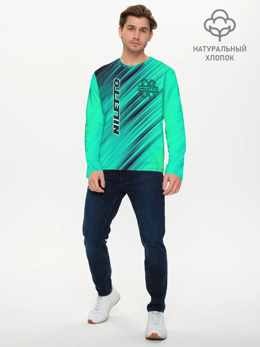 Мужской лонгслив базовый / Нилетто / Niletto лого