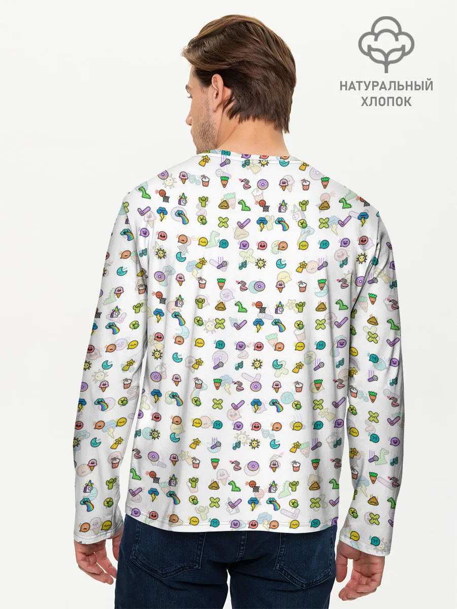 Мужской лонгслив базовый / Toca Boca | Тока Бока | Паттерн