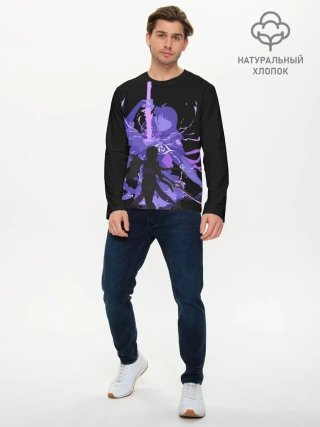 Мужской лонгслив базовый / Genshin Impact Raiden