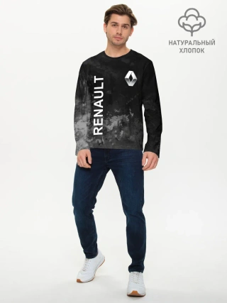 Мужской лонгслив базовый / Рено, текстура