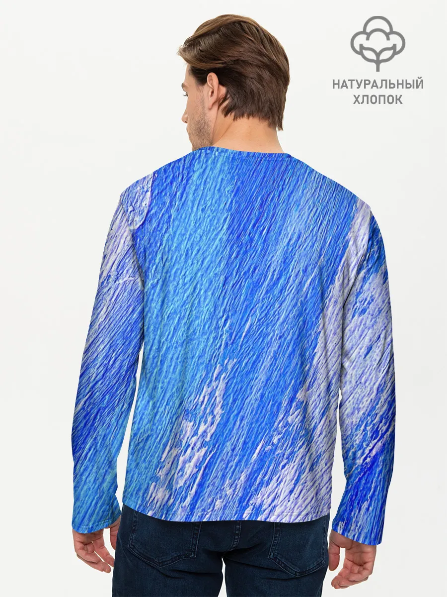 Мужской лонгслив базовый / Крупные мазки
