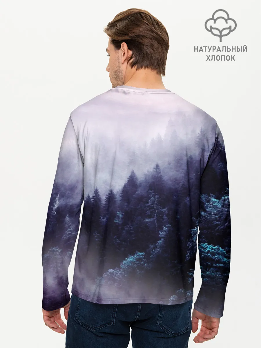 Мужской лонгслив базовый / ЛЕСНОЙ ТУМАН