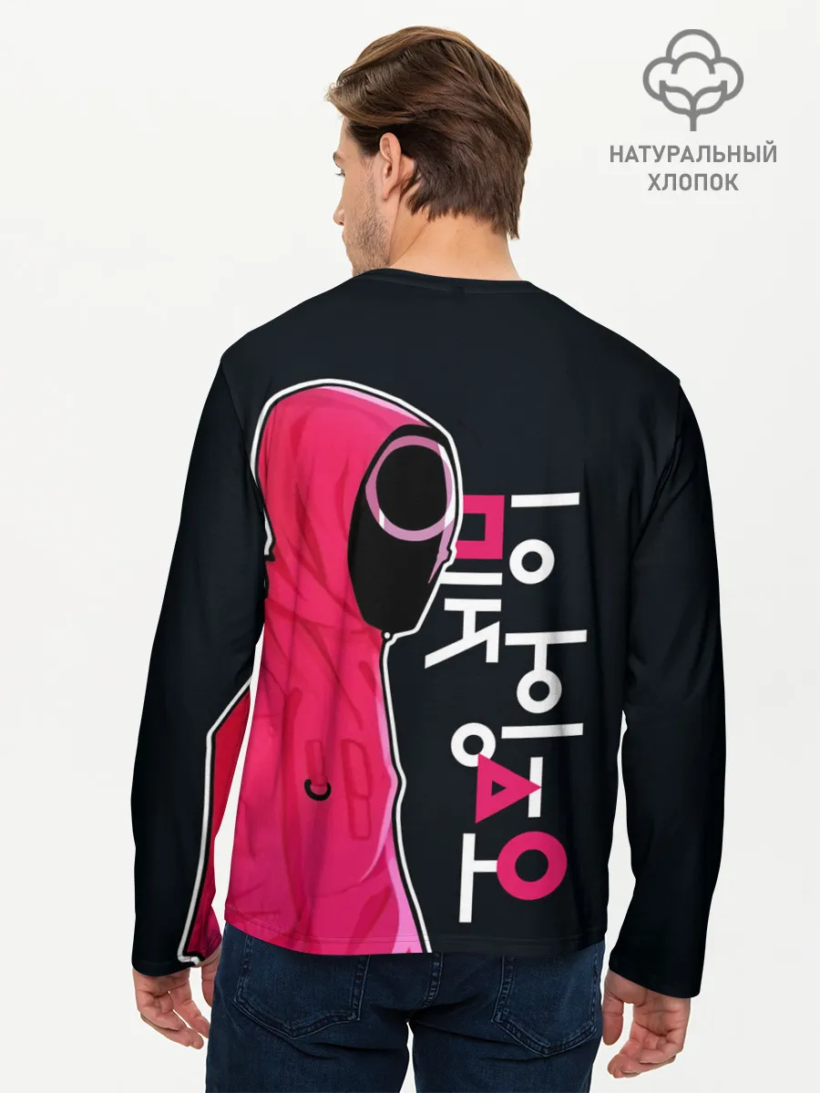 Мужской лонгслив базовый / Squid game - guard