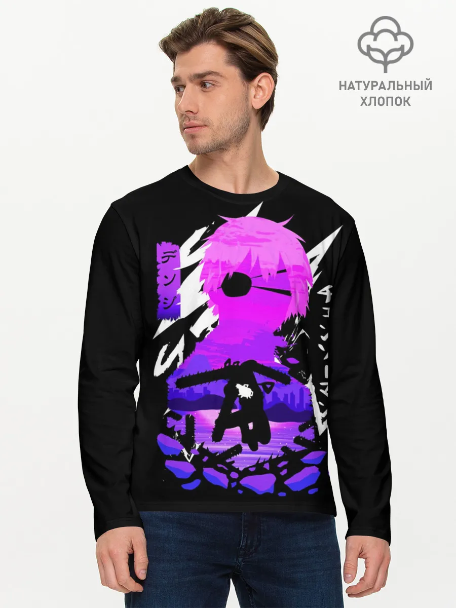 Мужской лонгслив базовый / Chainsaw Man: Человек-бензопила