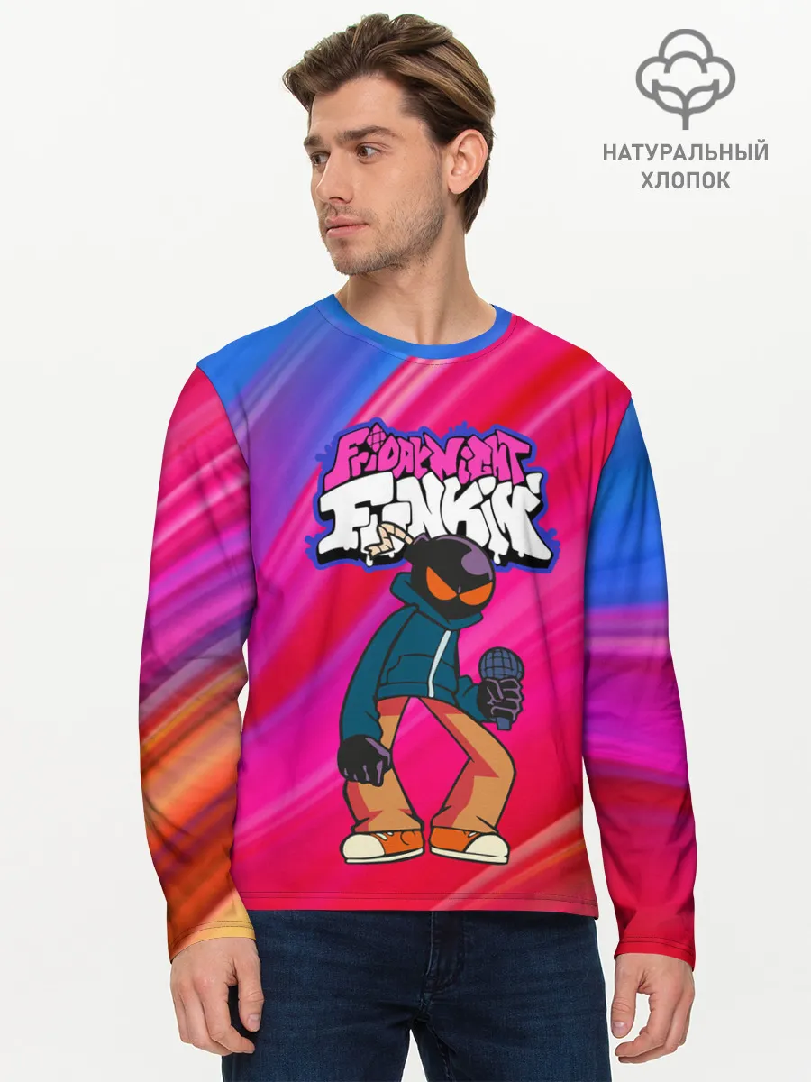Мужской лонгслив базовый / Friday Night Funkin | Fnf | Bomb