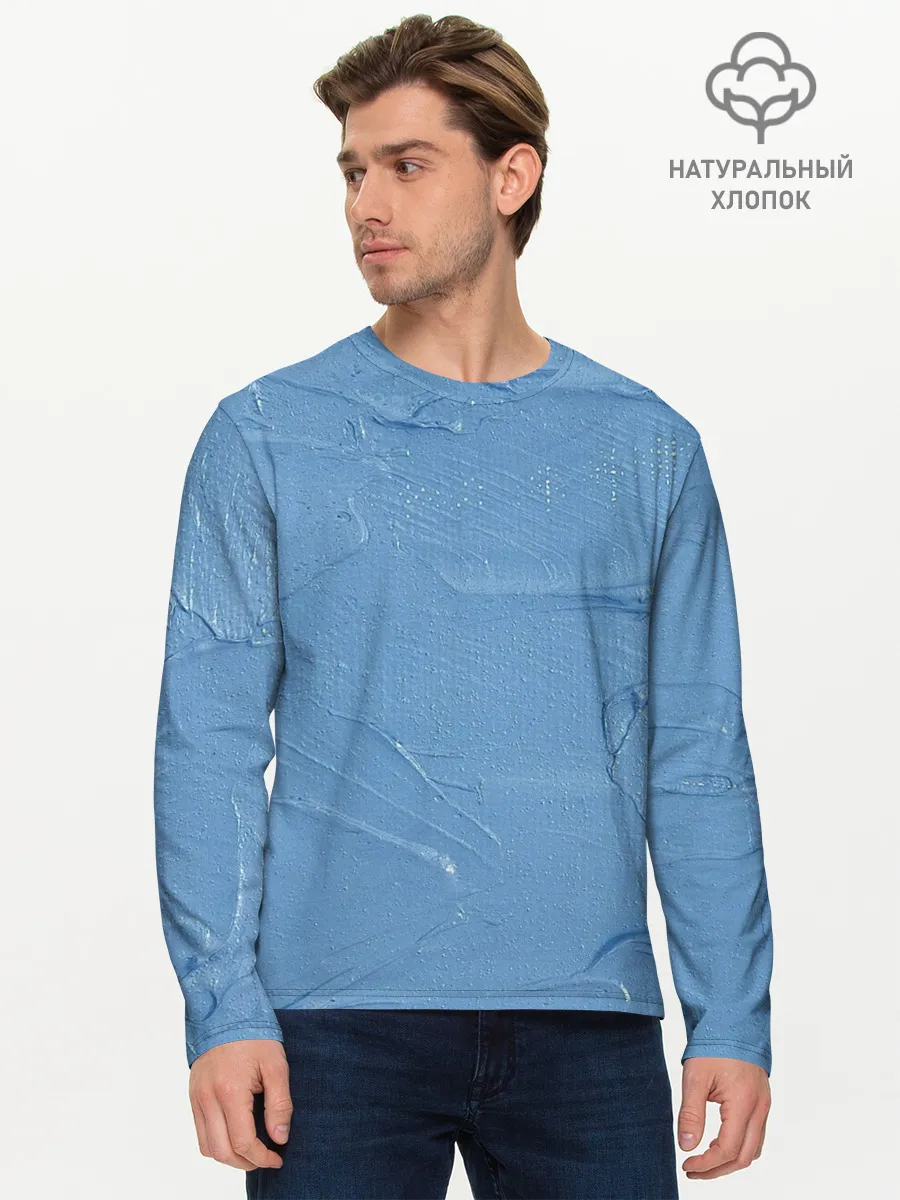 Мужской лонгслив базовый / Свежая краска
