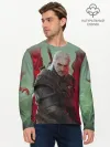 Мужской лонгслив базовый / ВЕДЬМАК | THE WITCHER | ГЕРАЛЬТ С МЕЧОМ