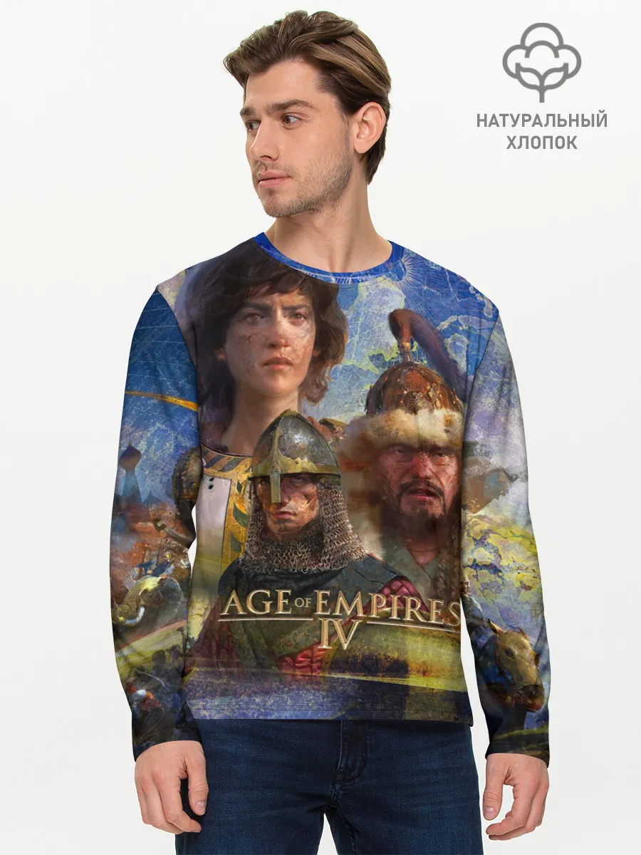Мужской лонгслив базовый / Age of Empires 4 Обложка