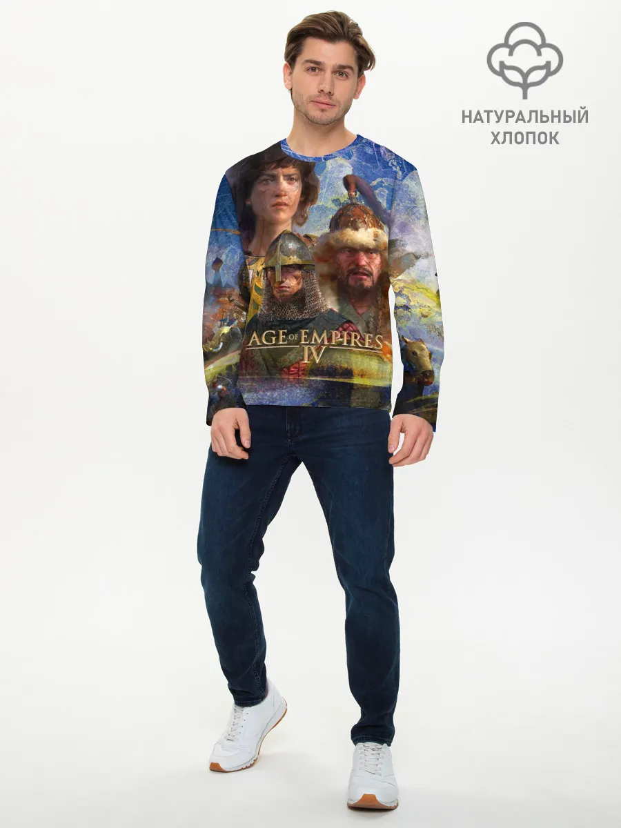 Мужской лонгслив базовый / Age of Empires 4 Обложка