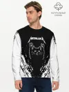 Мужской лонгслив базовый / Мяуталлика / Meowtallica.