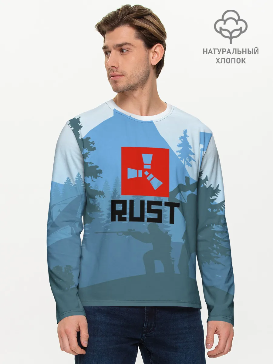 Мужской лонгслив базовый / Выживалка Раст