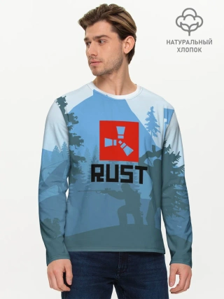 Мужской лонгслив базовый / Выживалка Раст