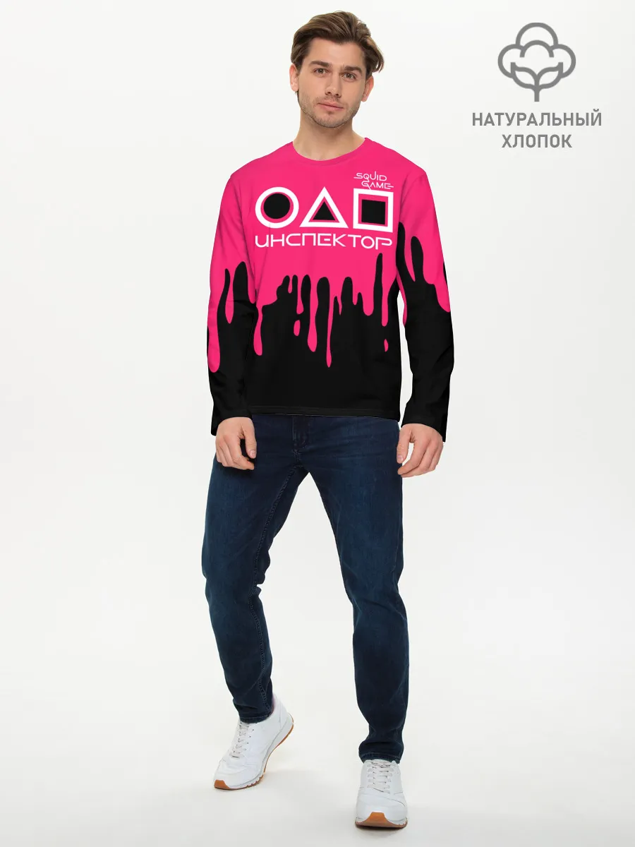 Мужской лонгслив базовый / Inspector of Squid Game