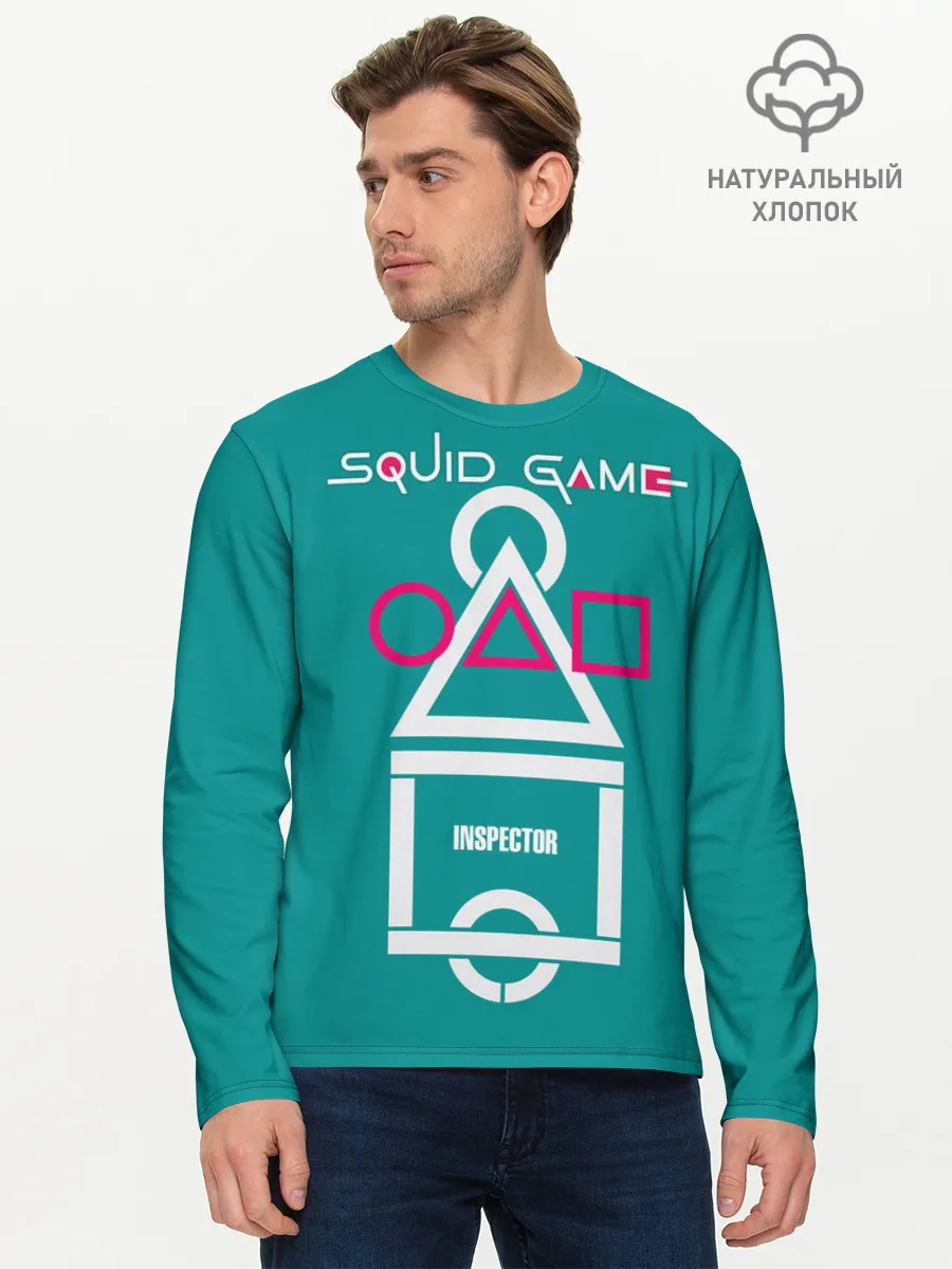 Мужской лонгслив базовый / Squid Game - Inspector